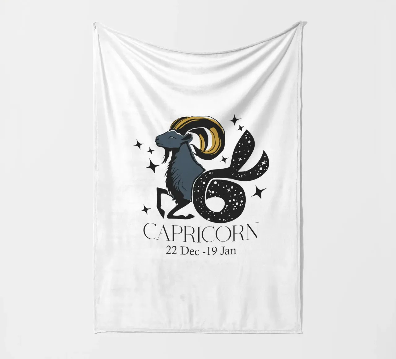 Capricorn Retro Design coperta in pile da Indigo Rain
