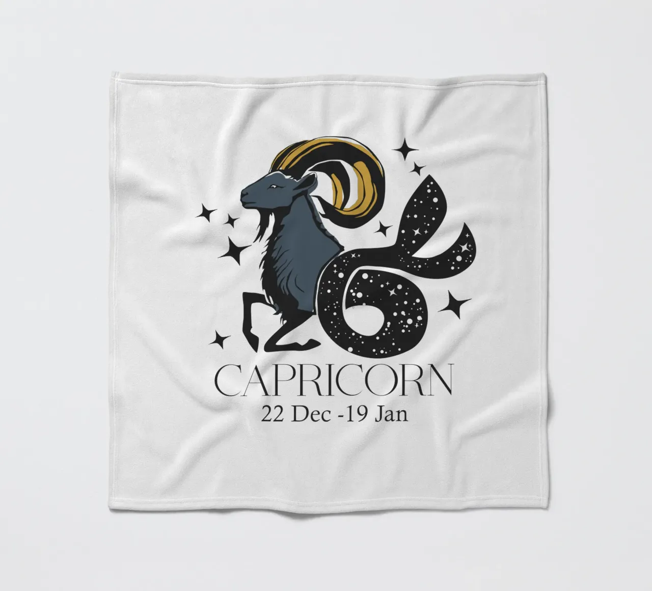 Capricorn Retro Design coperta in pile da Indigo Rain