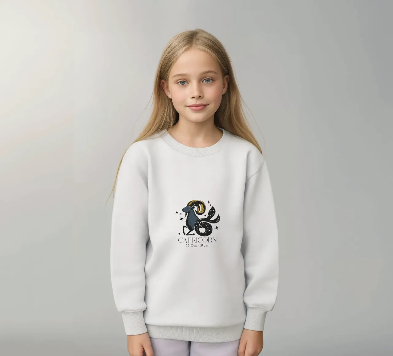 Capricorn Retro Design felpa bambino da Indigo Rain