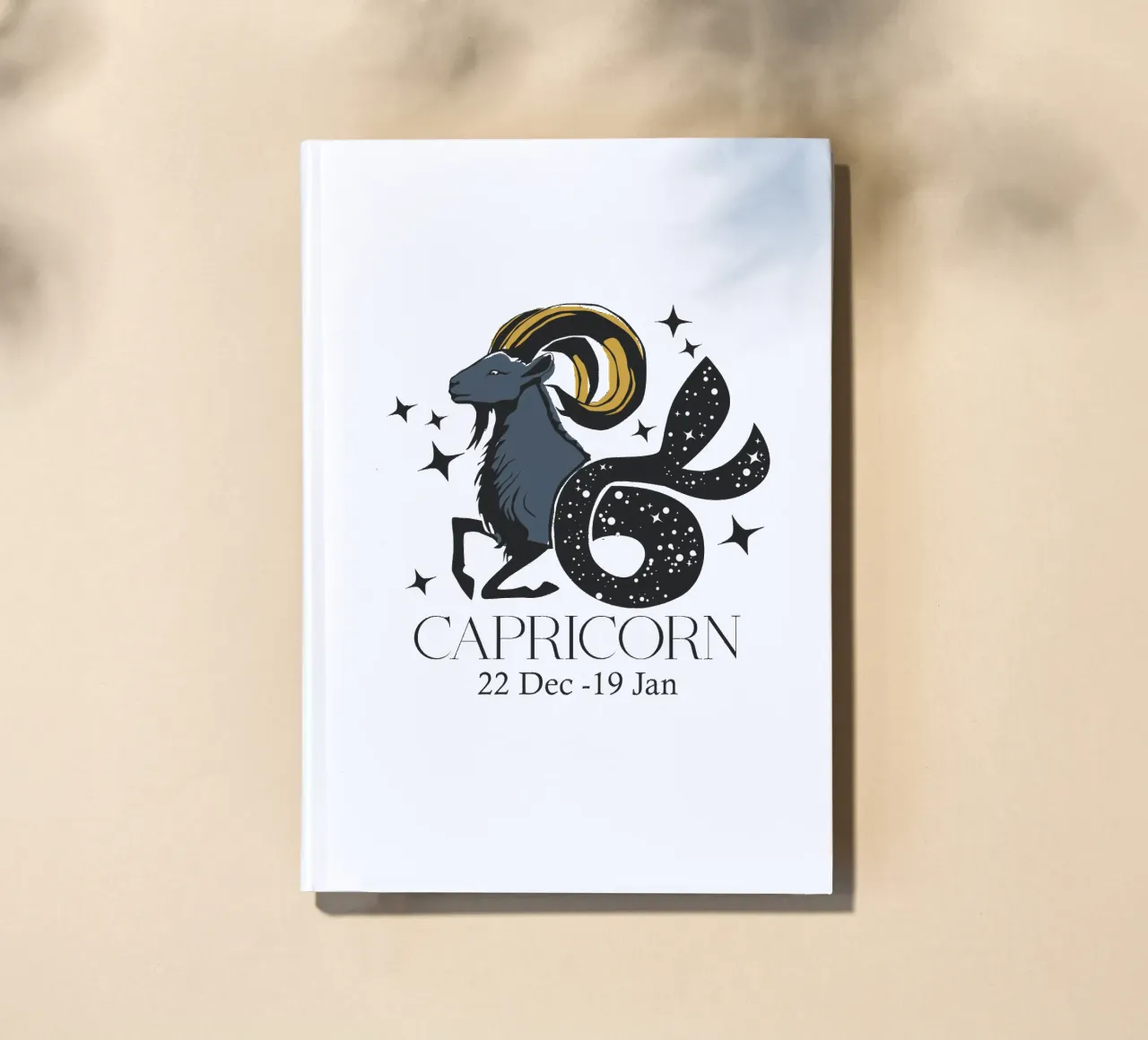 Capricorn Retro Design notebook by Indigo Rain