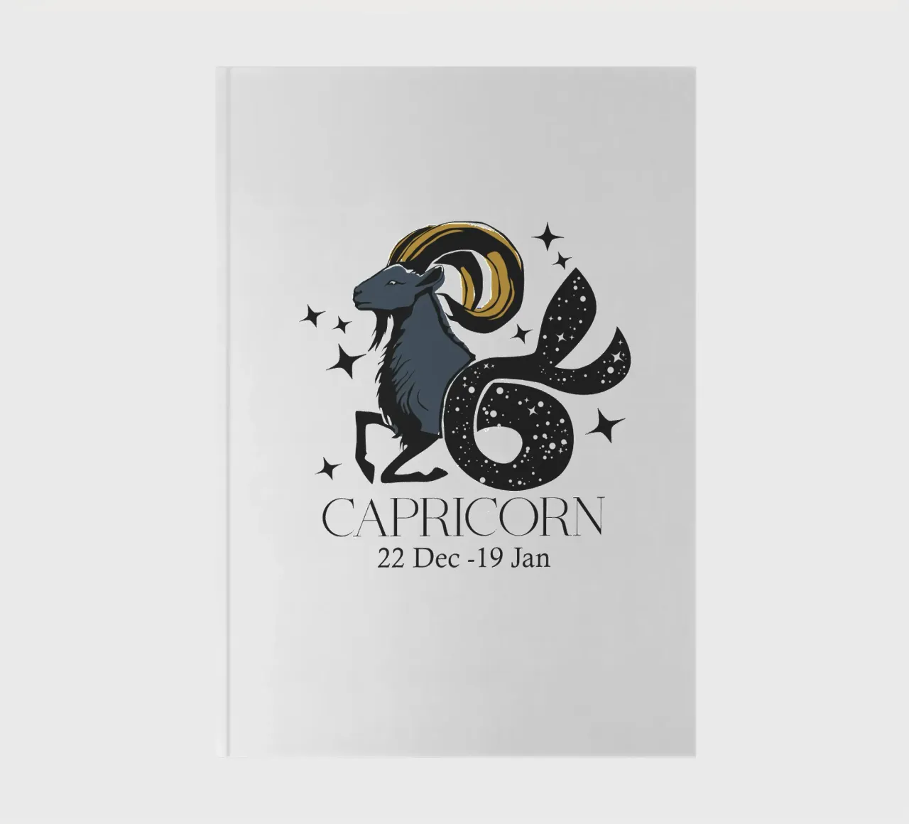 Capricorn Retro Design notebook by Indigo Rain