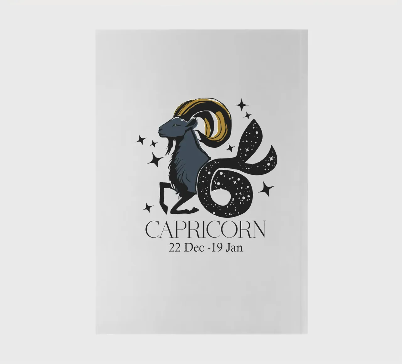 Capricorn Retro Design notebook by Indigo Rain