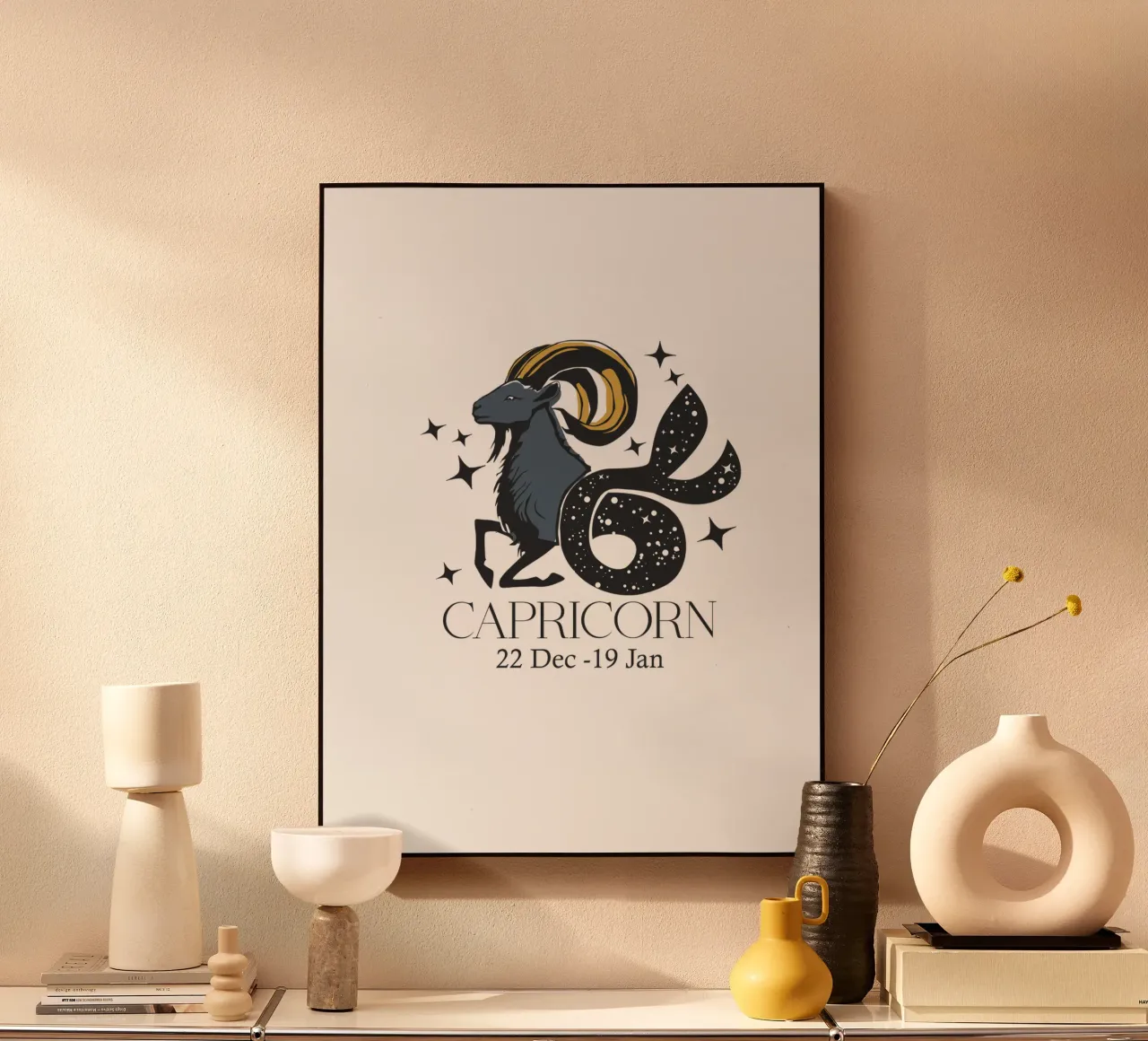 Capricorn Retro Design plexiglass da Indigo Rain