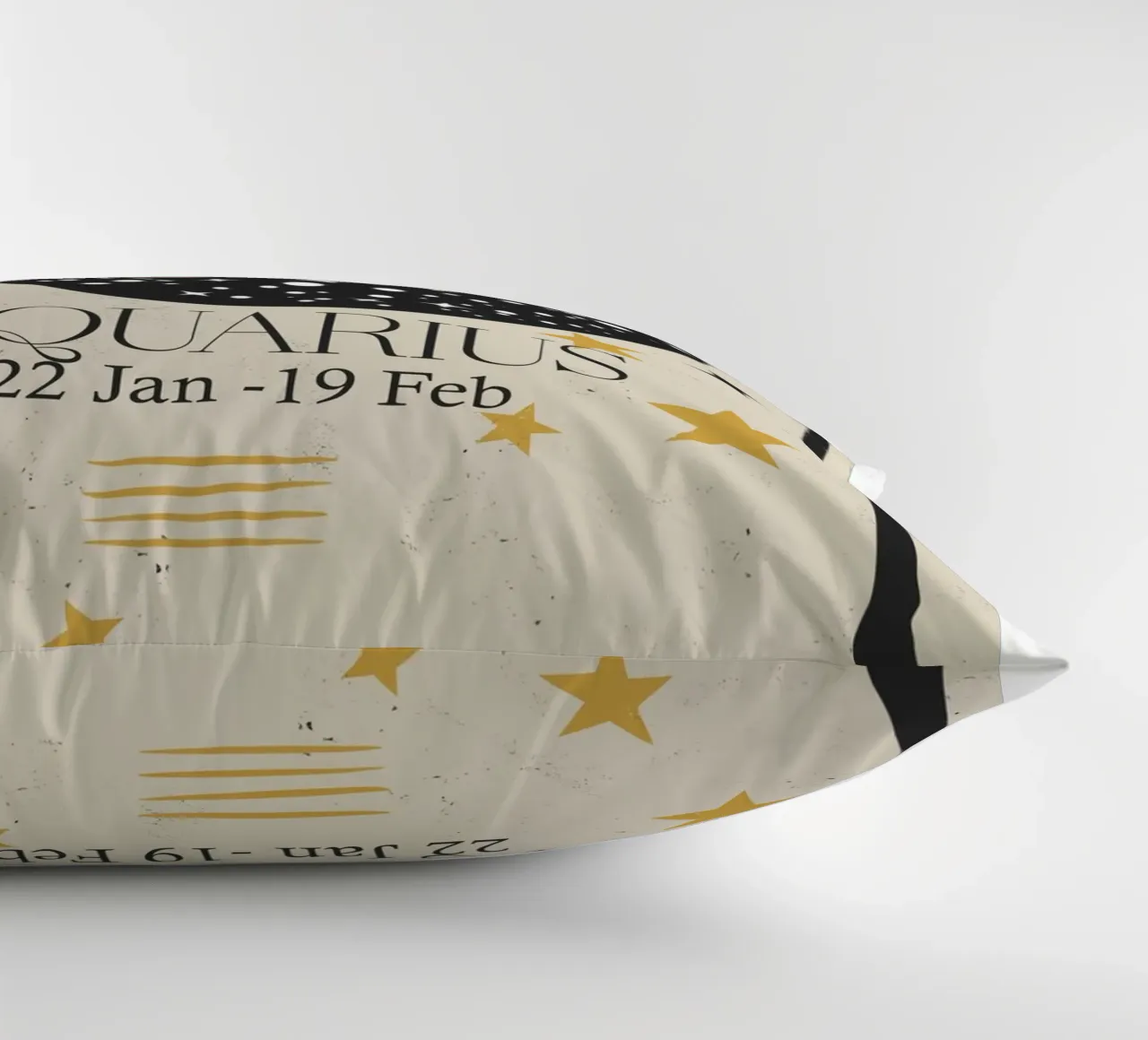 Aquarius Retro decorative cushion by Indigo Rain