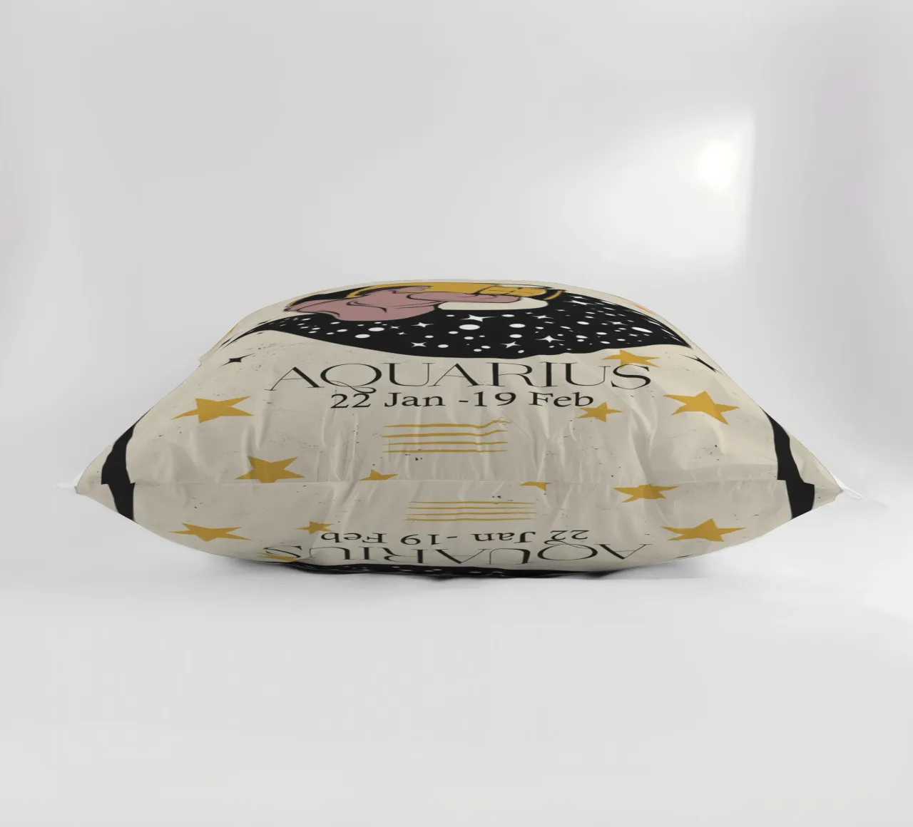 Aquarius Retro decorative cushion by Indigo Rain
