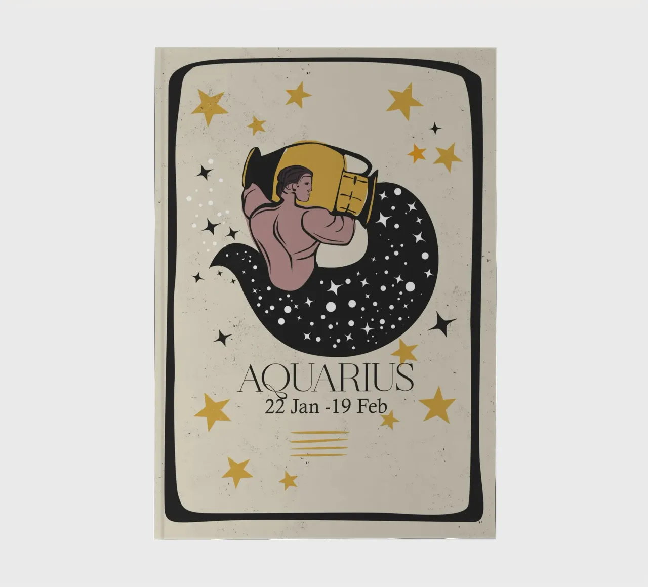 Aquarius Retro notebook by Indigo Rain