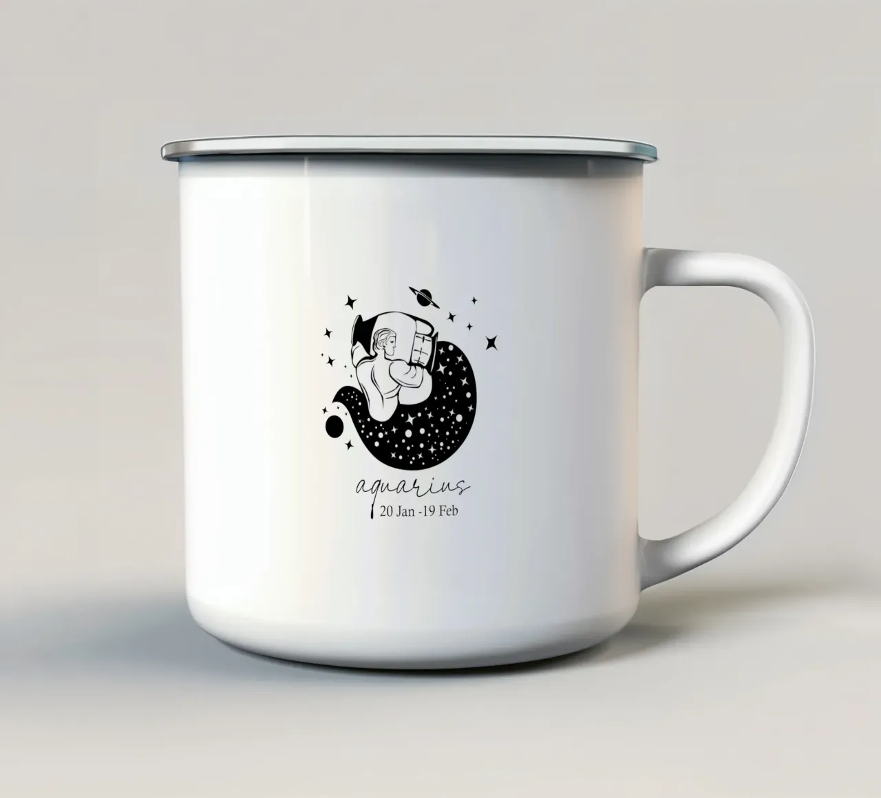 Acquario tazza in smalto da Indigo Rain