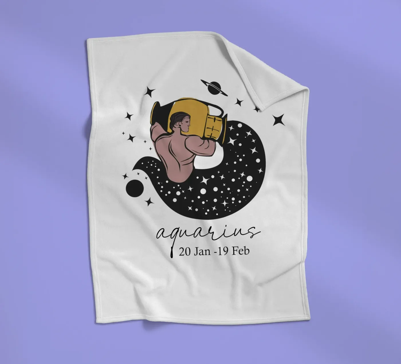 Wassermann Fleecedecke von Indigo Rain