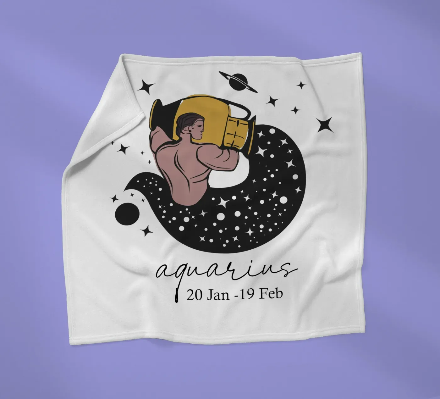 Wassermann Fleecedecke von Indigo Rain