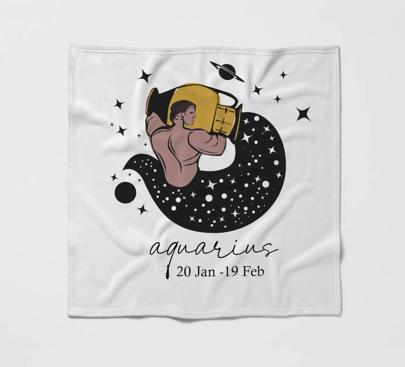 Wassermann Fleecedecke von Indigo Rain