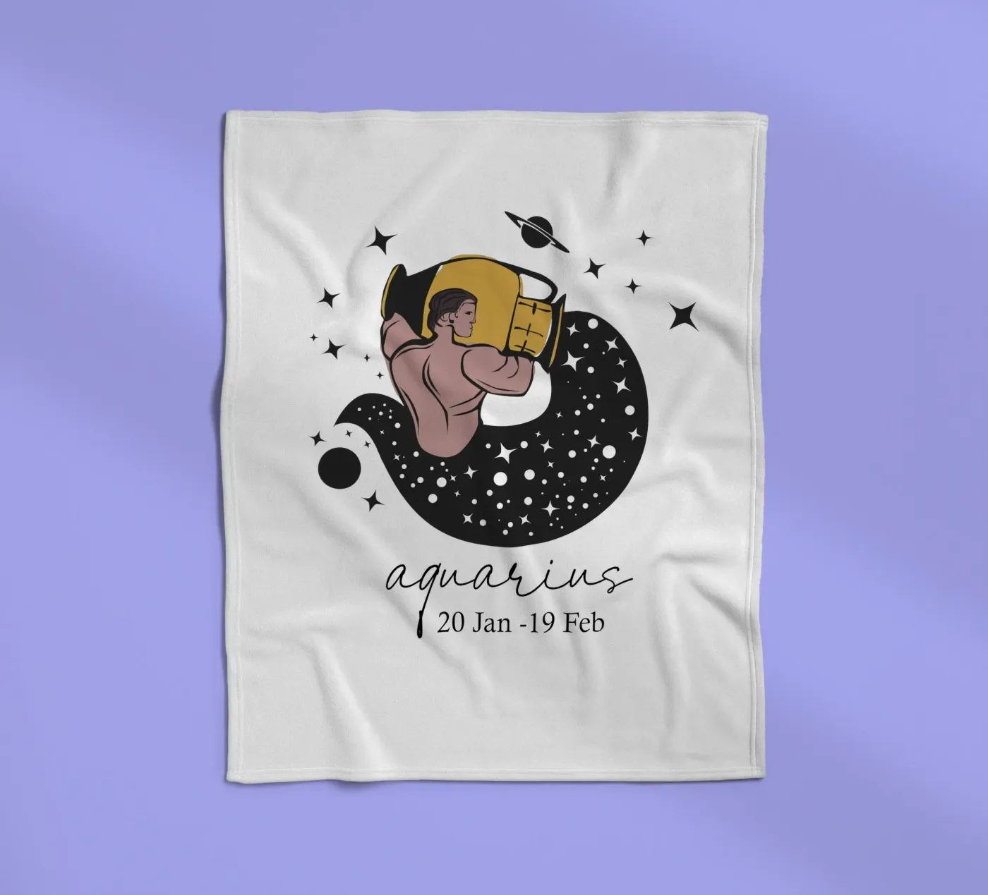 Wassermann Fleecedecke von Indigo Rain