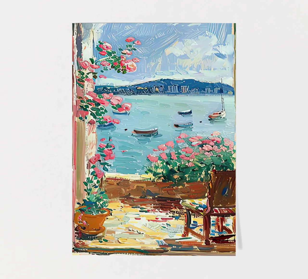 Matisse ispira la finestra aperta "Invito aperto della luce". foglio adesivo da ArtByNiki