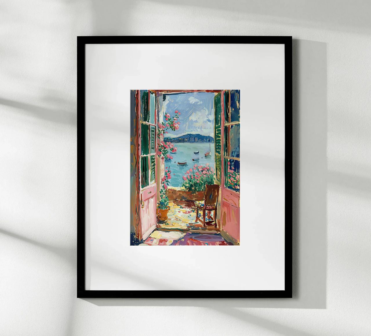 Matisse inspire Open Window "Light's Open Invitation" (Invitation ouverte de la lumière) poster de ArtByNiki