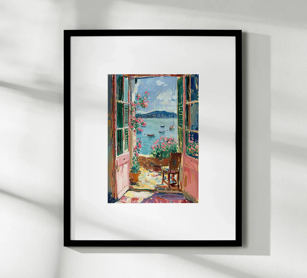 Matisse inspireert Open Venster "De open uitnodiging van het licht hahnemühle van ArtByNiki