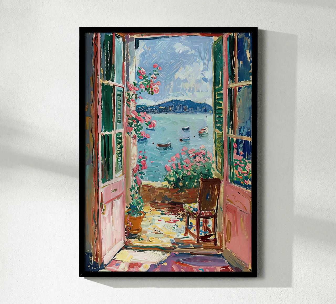 Matisse inspire Open Window "Light's Open Invitation" (Invitation ouverte de la lumière) poster de ArtByNiki