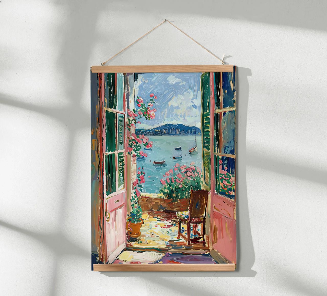 Matisse inspire Open Window "Light's Open Invitation" (Invitation ouverte de la lumière) poster de ArtByNiki