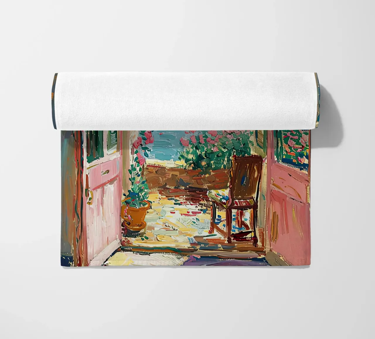 Matisse inspiriert Open Window "Light’s Open Invitation" Strandtuch von ArtByNiki