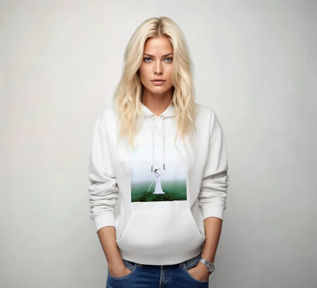 Step In Another World felpa con cappuccio da Jovana Rikalo