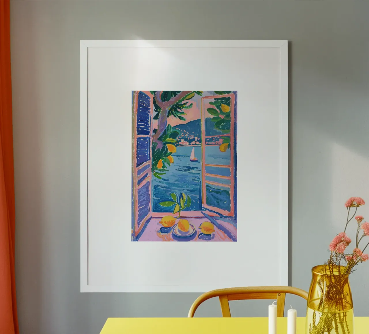 Matisse inspiriert "Durch den Rahmen des Künstlers" Hahnemühle von ArtByNiki