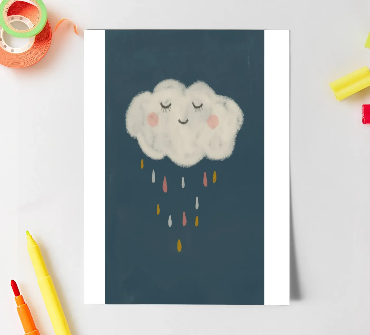 Nuvola foglio adesivo da Indigo Rain