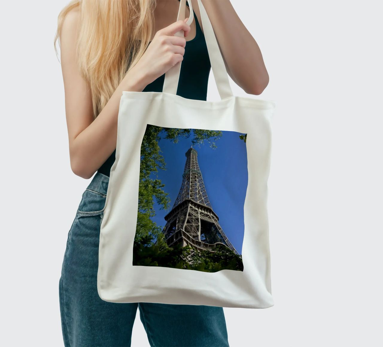 Eiffel Tower borsa in juta da Alexey