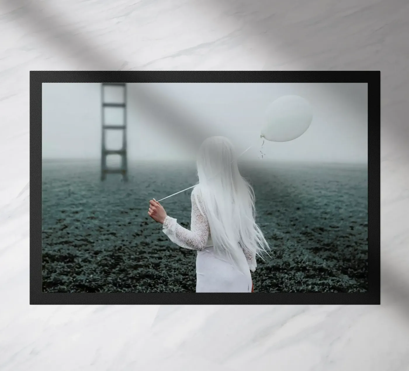 All White doormat by Jovana Rikalo