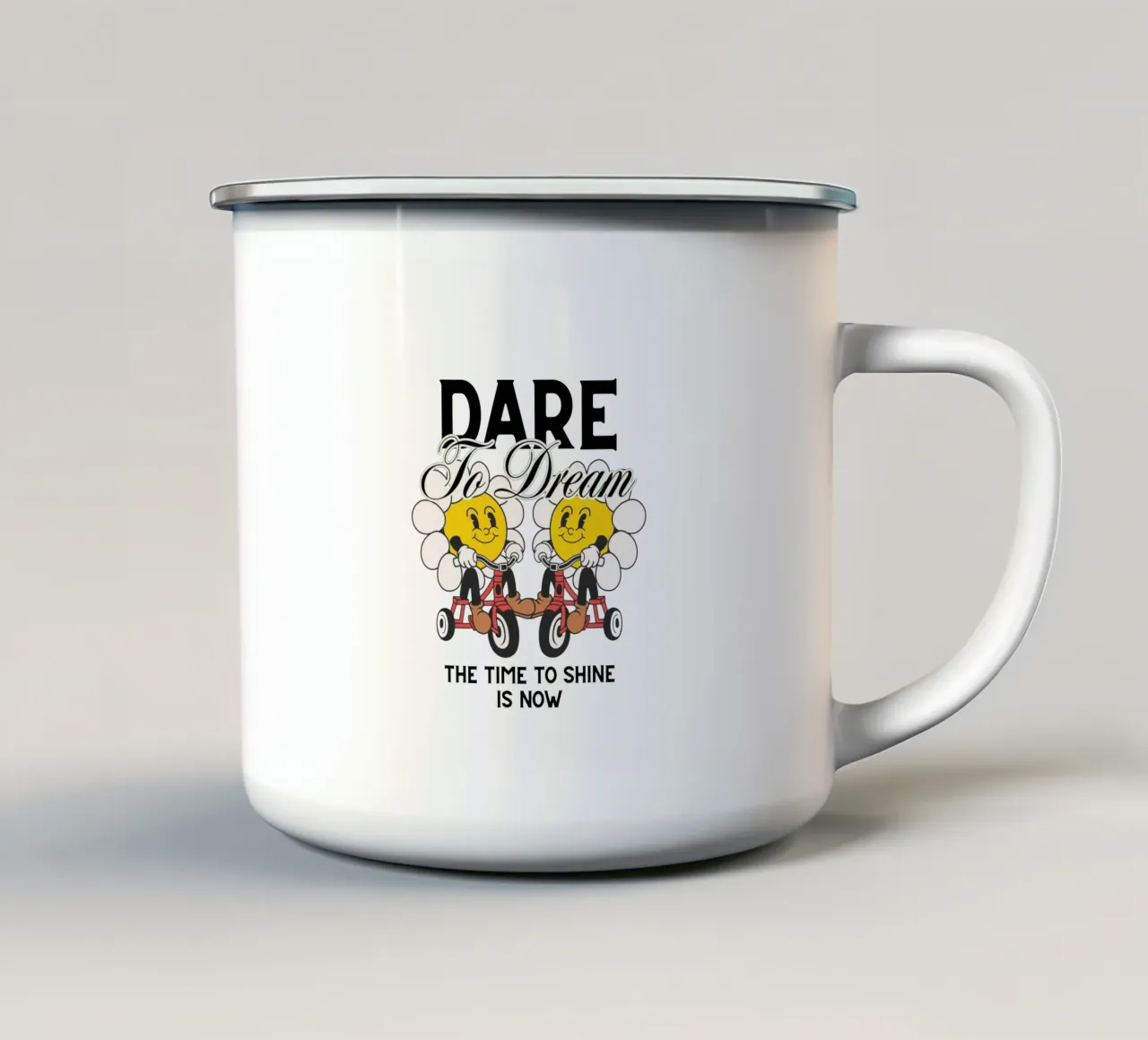 DARE TO DREAM tazza in smalto da Einfach Uebel