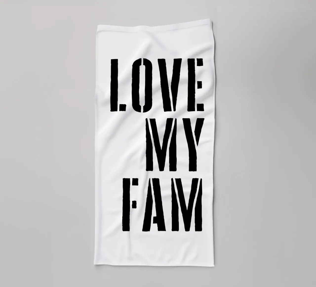 LOVE MY FAM II towel by ArtDesign by KBK