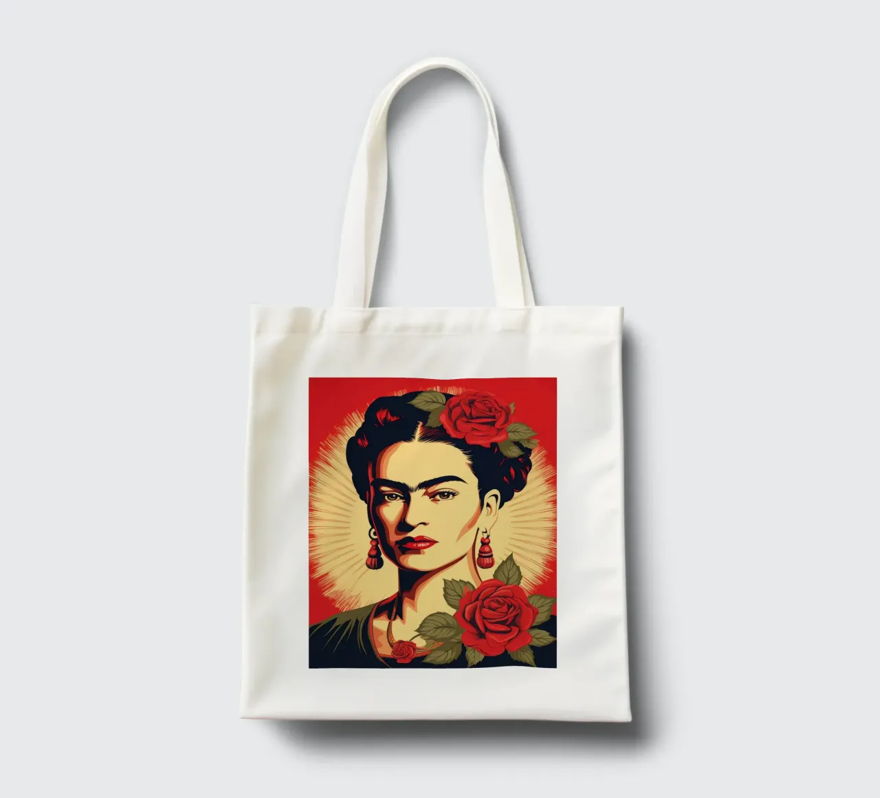 Frida Kahlo come guru | In stile propaganda borsa in juta da Autofocus