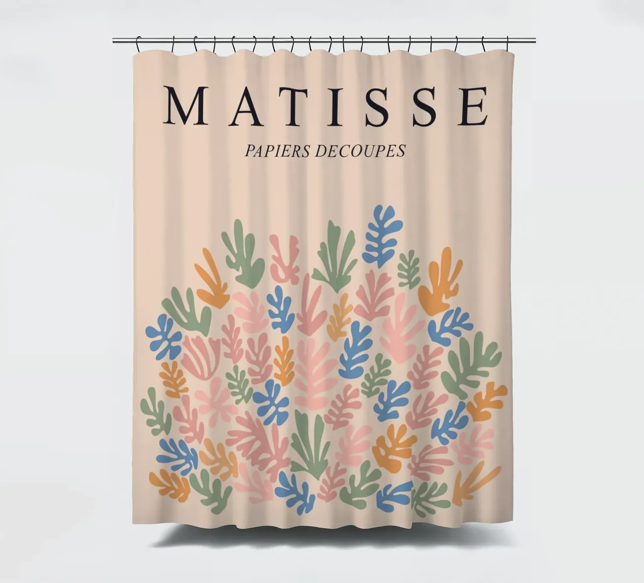 Abstract Matisse Ontwerp - Kleurrijke Moderne Kunst douchegordijn van Whole©