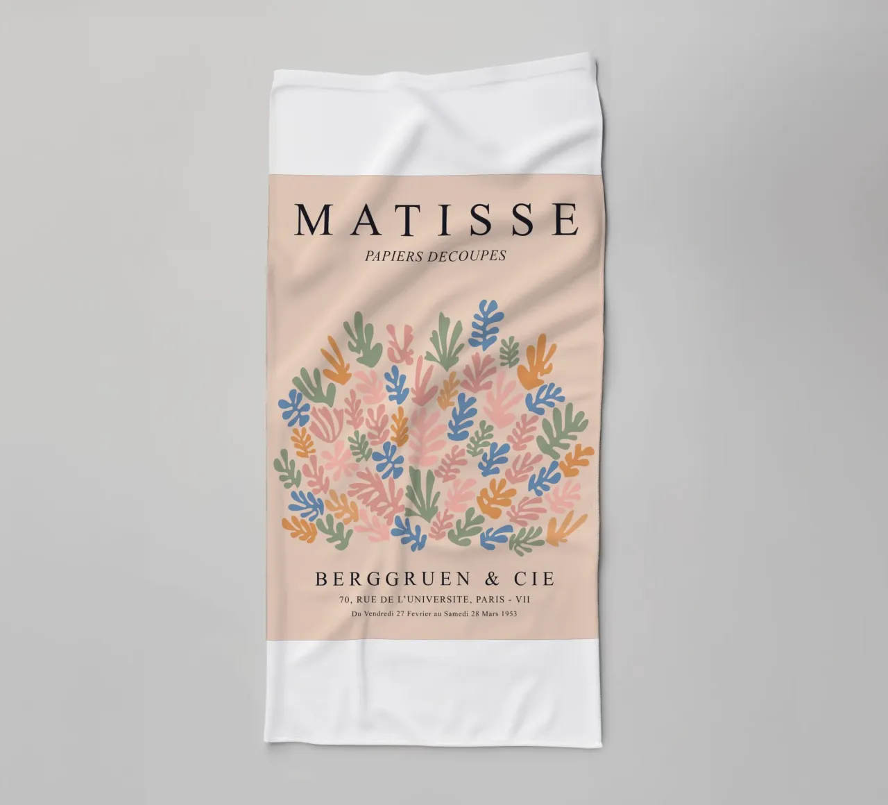 Abstract Matisse Ontwerp - Kleurrijke Moderne Kunst badhanddoek van Whole©