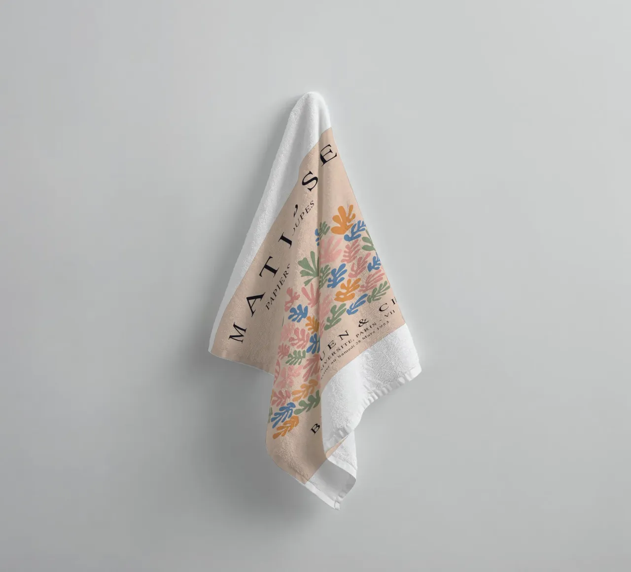 Abstract Matisse Ontwerp - Kleurrijke Moderne Kunst badhanddoek van Whole©