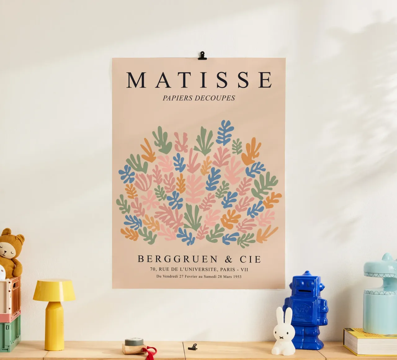 Abstract Matisse Ontwerp - Kleurrijke Moderne Kunst hahnemühle van Whole©