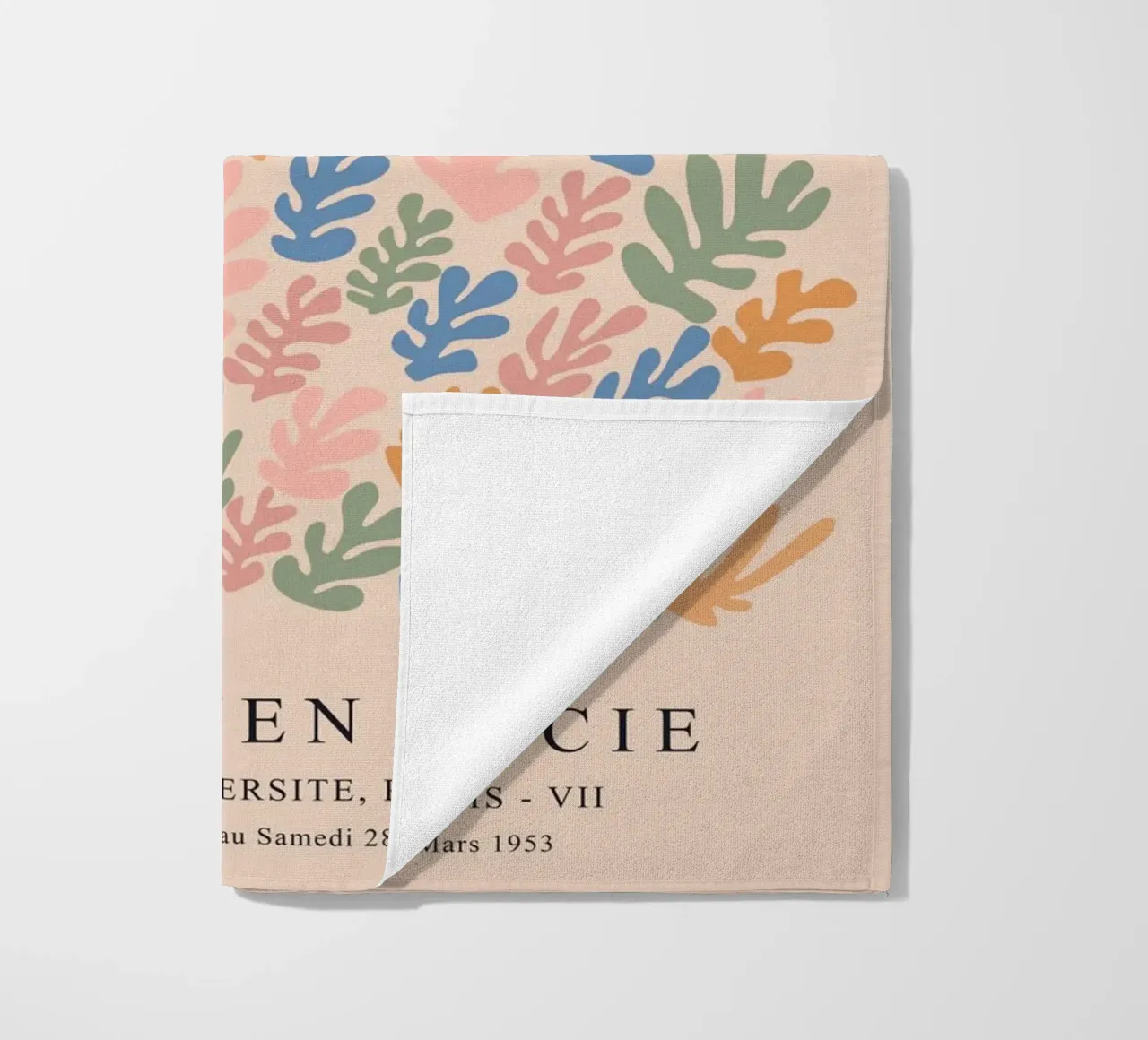 Abstract Matisse Ontwerp - Kleurrijke Moderne Kunst strandhanddoek van Whole©