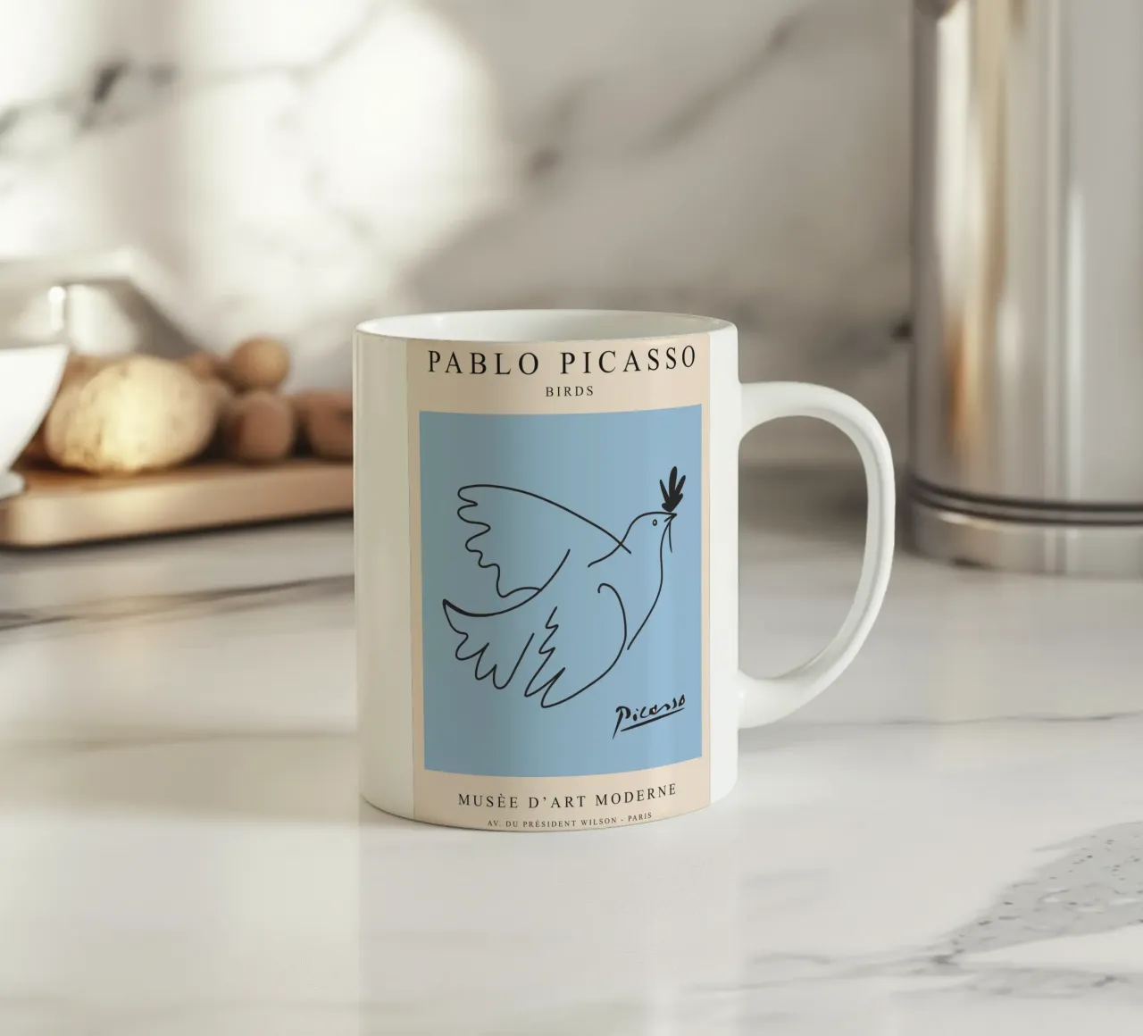 Dove of Peace - Picasso art motif ceramic mug by Whole©