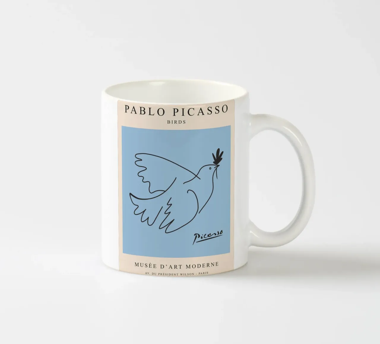 Dove of Peace - Picasso art motif ceramic mug by Whole©