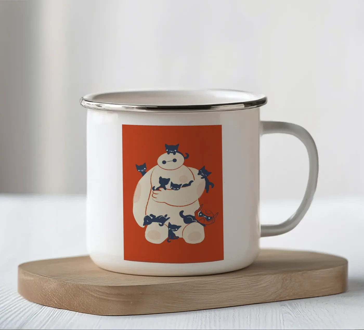 Kittens emaille mok van Jay Fleck