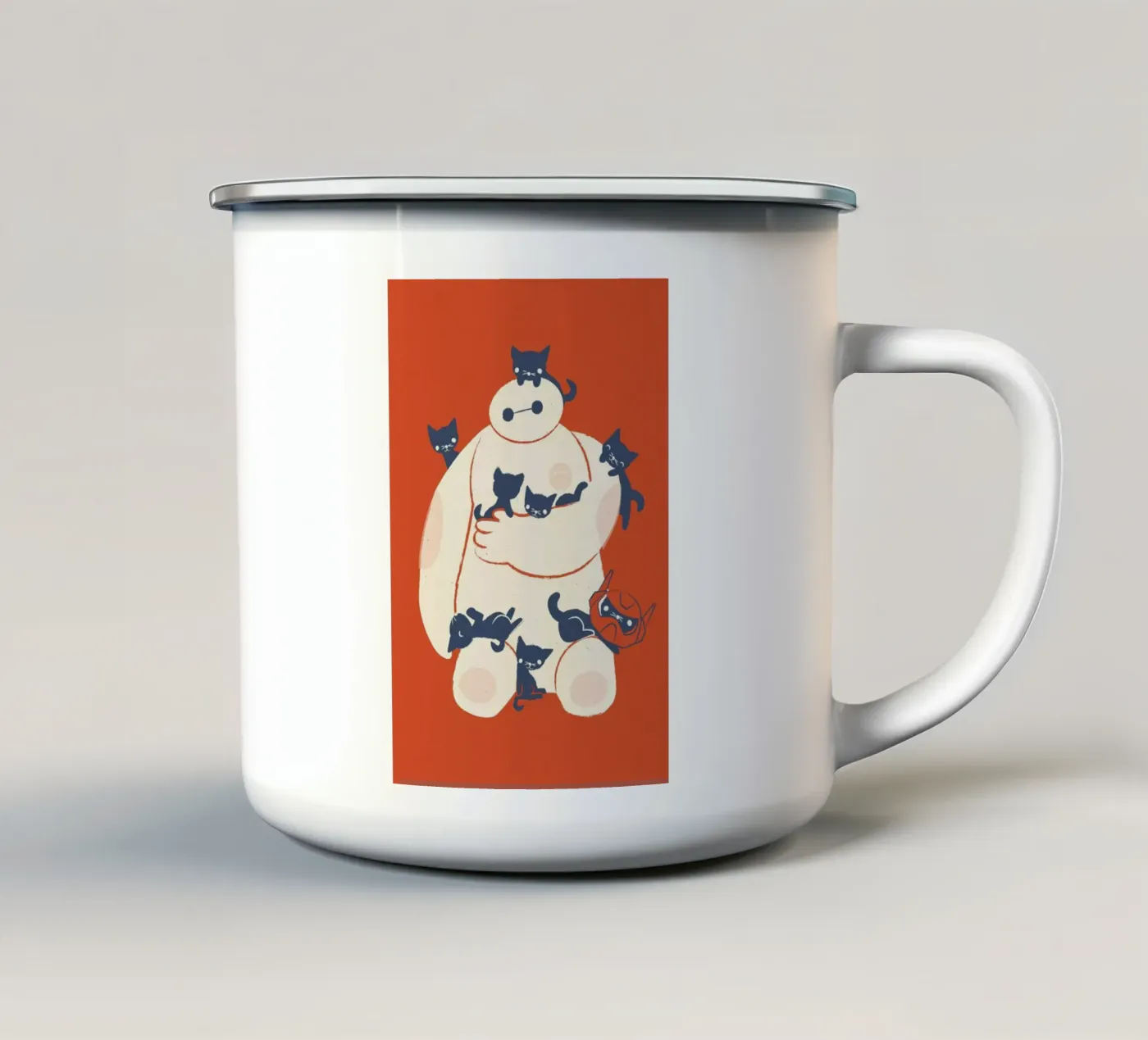 Kittens emaille mok van Jay Fleck