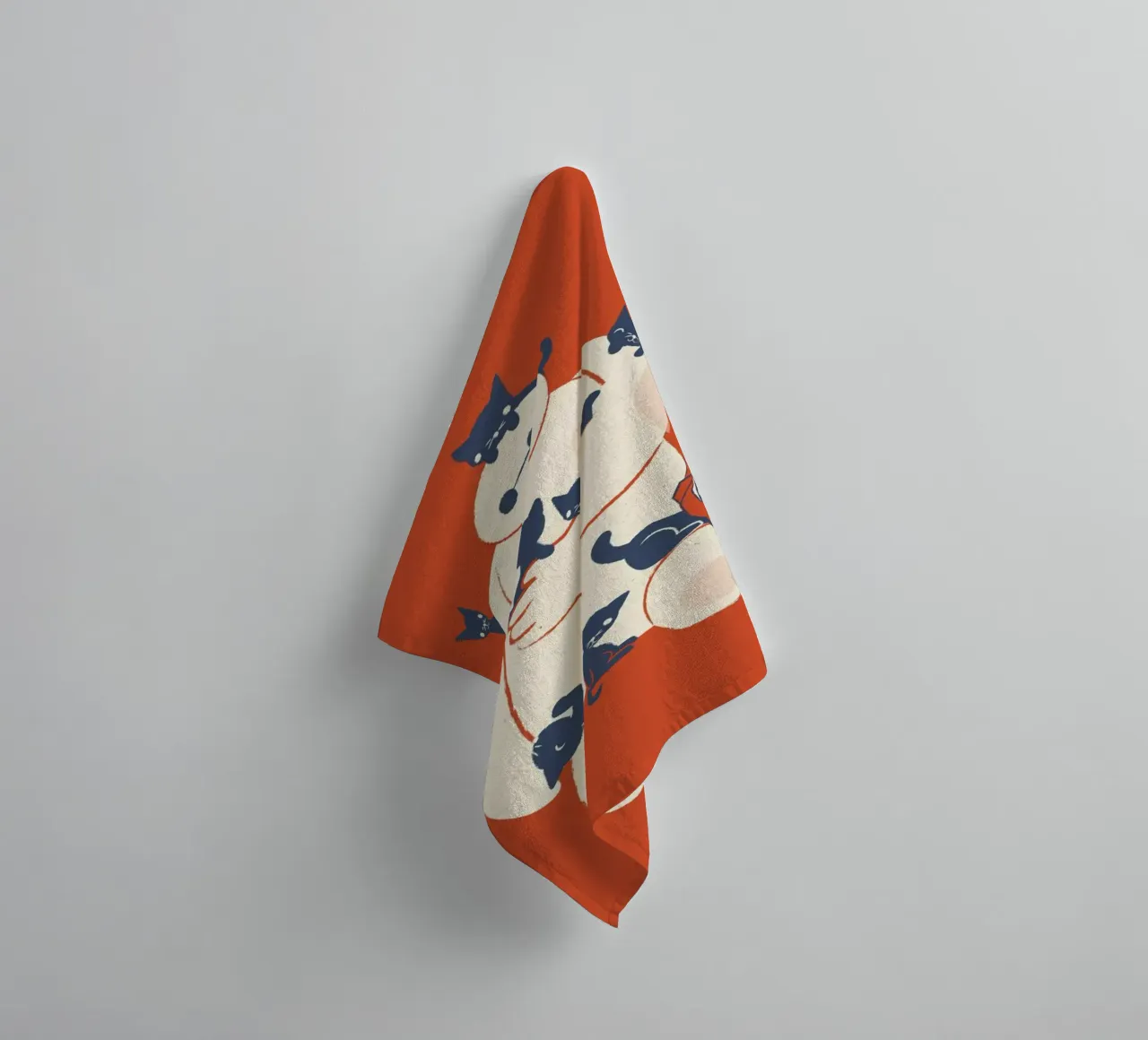 Kittens towel by Jay Fleck