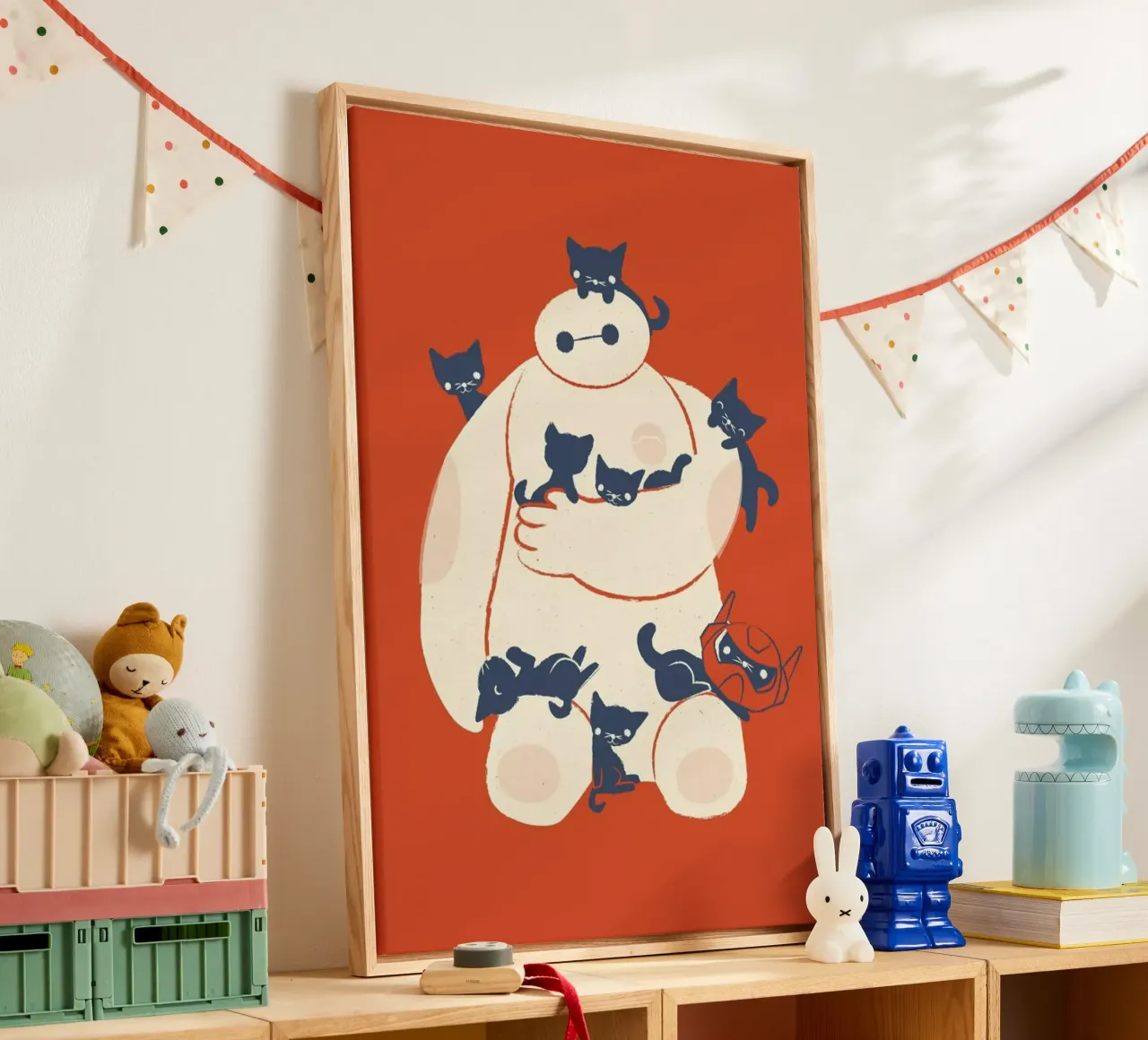 Kittens tela con Cornice a cassetta da Jay Fleck