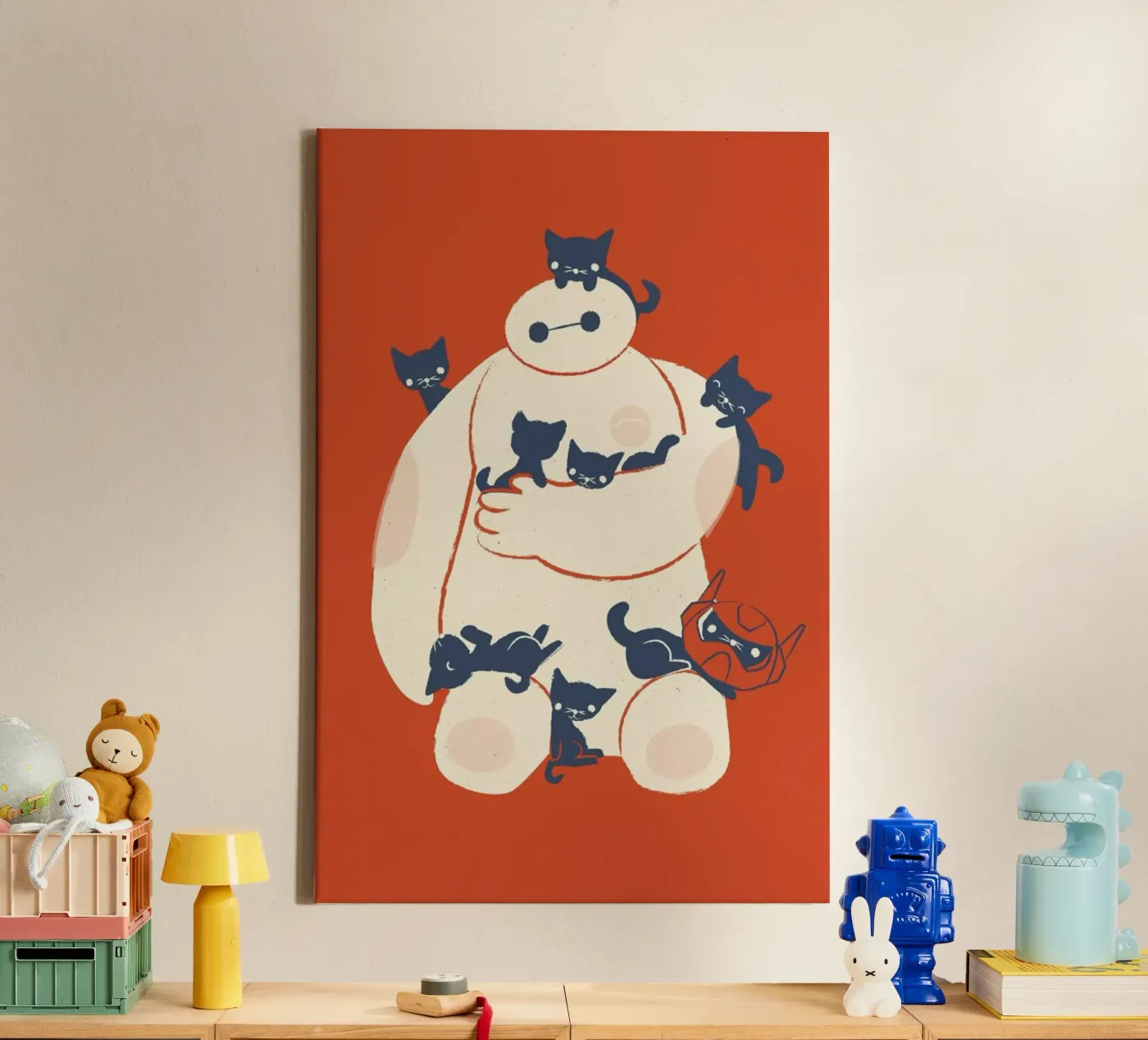 Kittens canvas van Jay Fleck