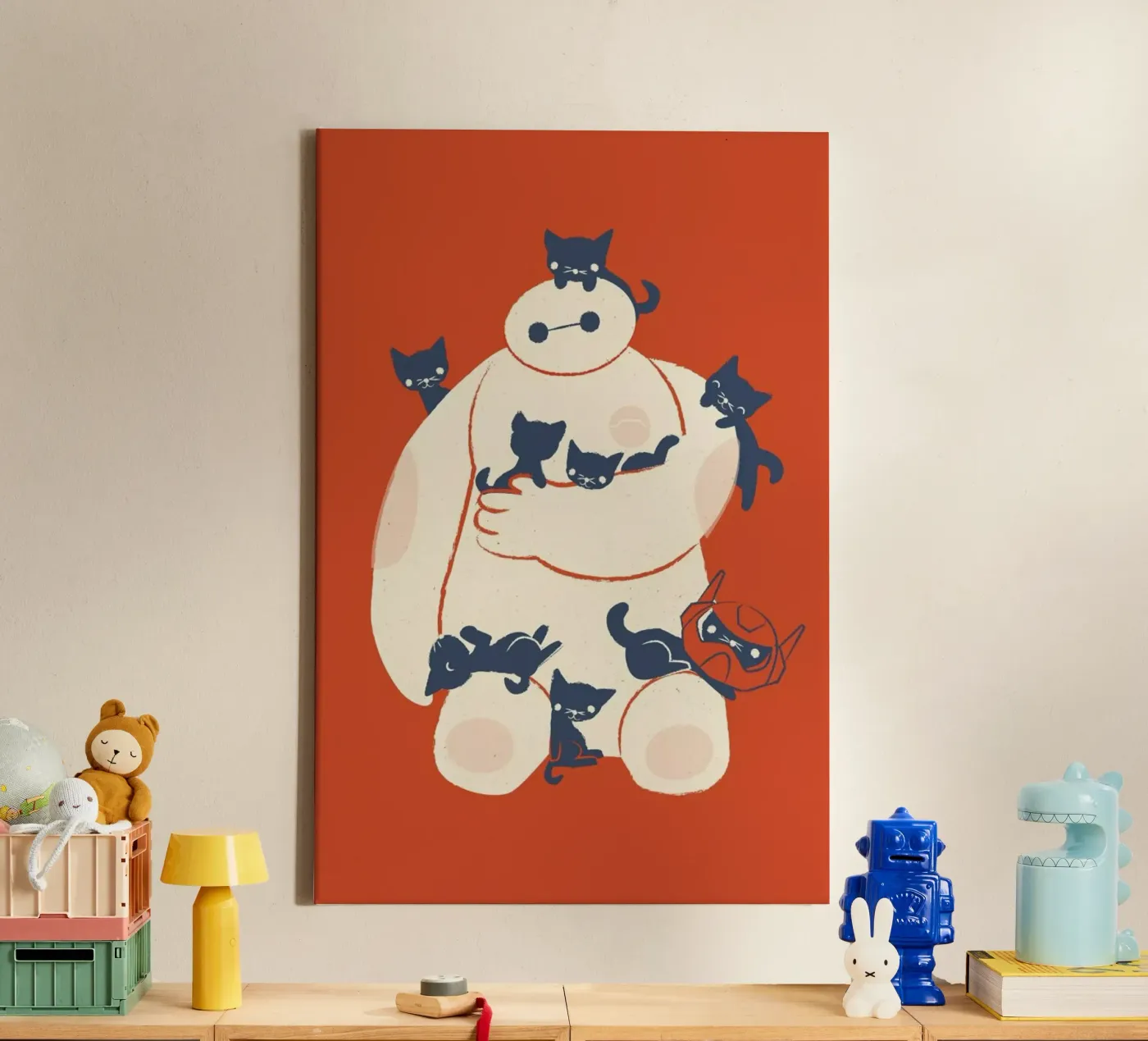 Kittens canvas by Jay Fleck