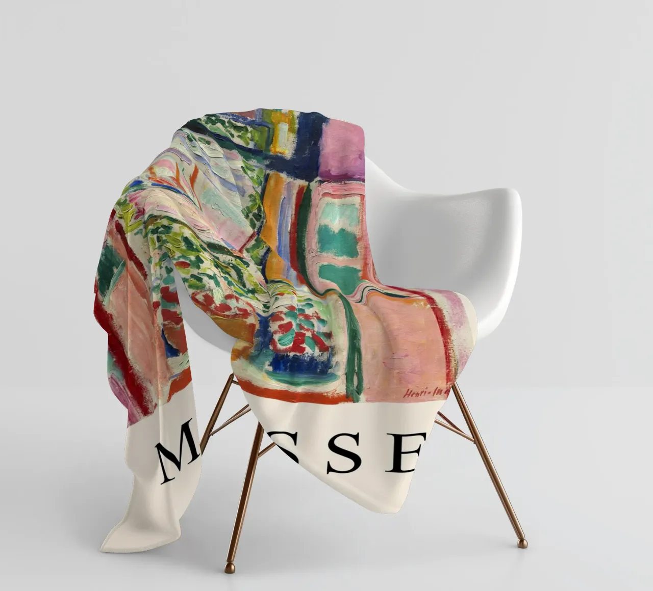 The Open Window - Matisse Landscape Art fleece blanket by Whole©