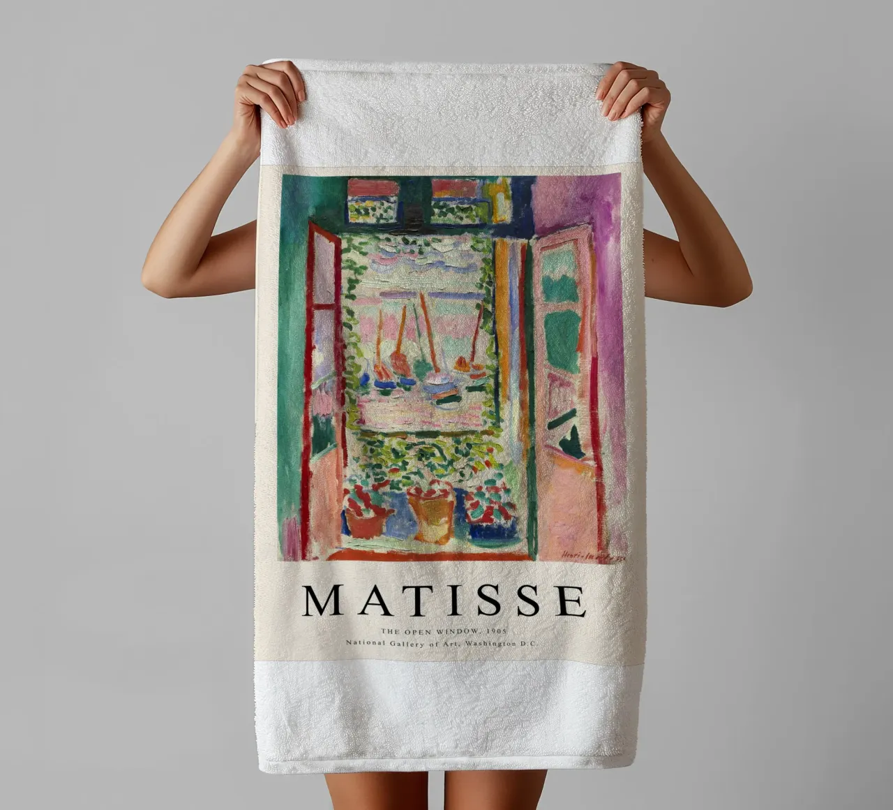The Open Window - Matisse Landscape Art towel by Whole©
