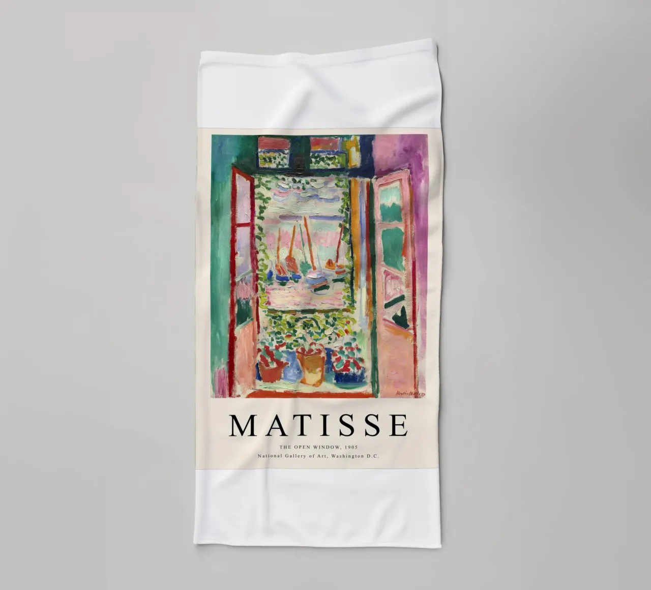 The Open Window - Matisse Landscape Art towel by Whole©
