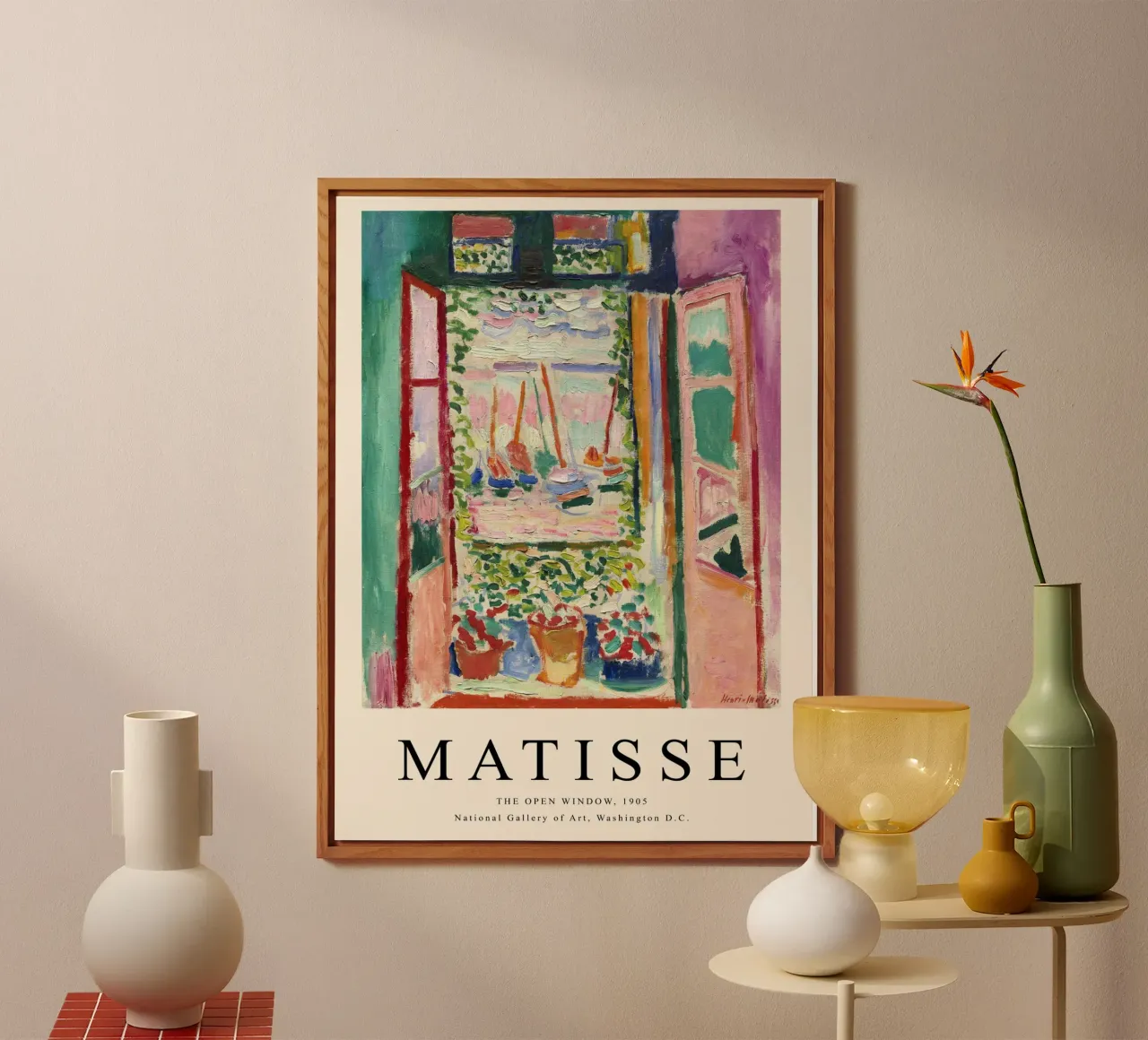 The Open Window - Matisse Landscape Art alu-dibond by Whole©