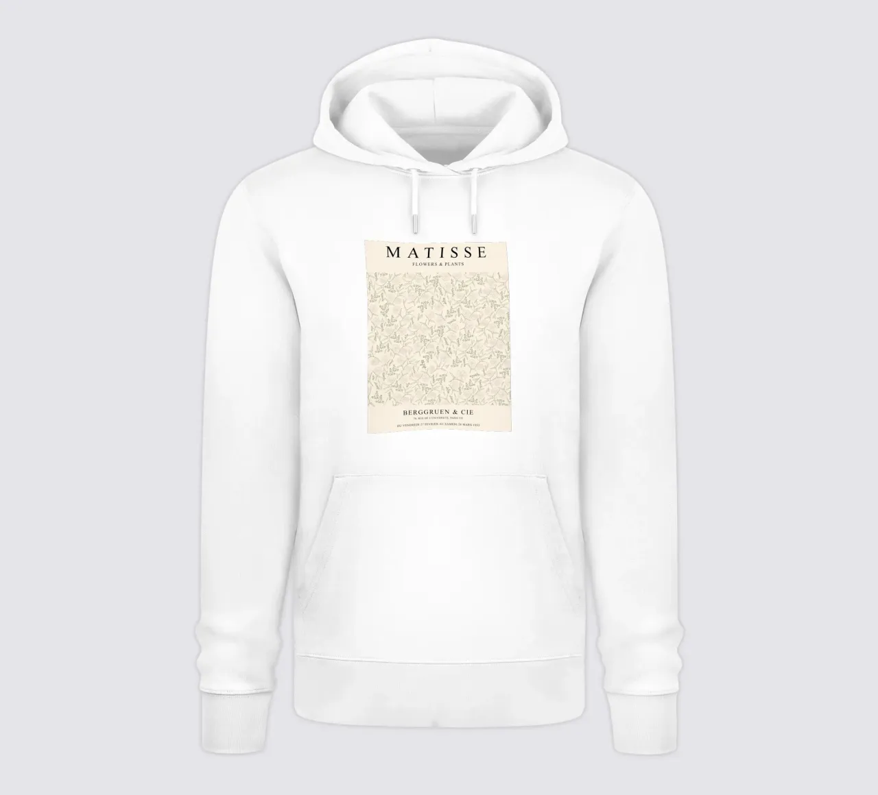 Motivo floreale - Design di ispirazione matissiana felpa con cappuccio da Whole©