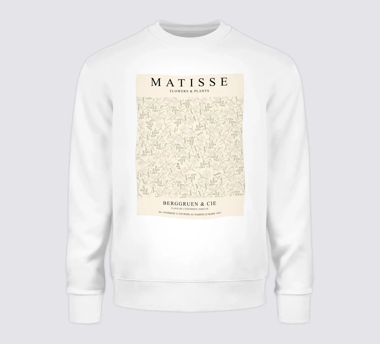 Motivo floreale - Design di ispirazione matissiana felpa da Whole©