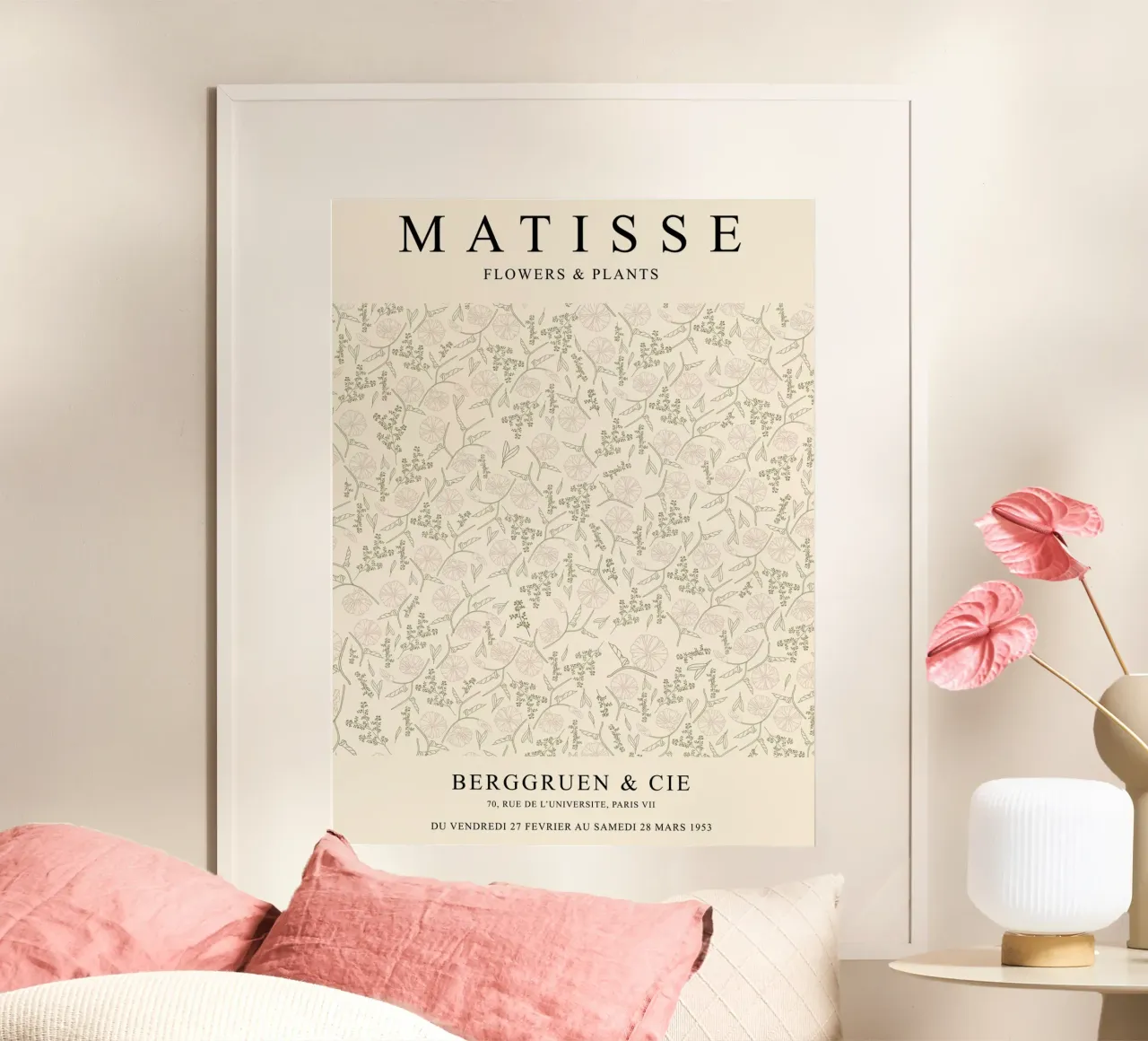 Motivo floreale - Design di ispirazione matissiana poster da Whole©