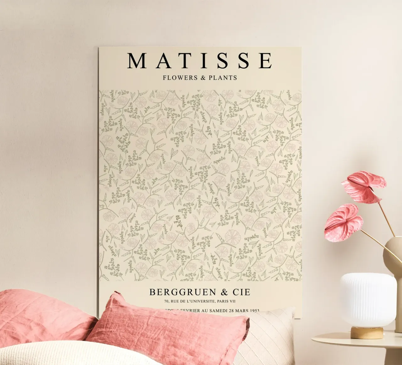 Motivo floreale - Design di ispirazione matissiana poster da Whole©